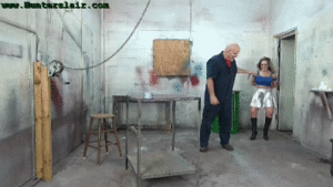 www.jimhunterslair.com - Spoiled prig tied across the table for spanking thumbnail