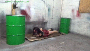 www.jimhunterslair.com - Cruelly bound and left in the old warehouse thumbnail