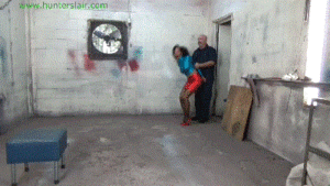 www.jimhunterslair.com - Cruel leather cord squat strappado predicament thumbnail