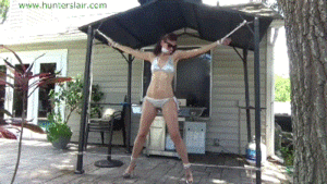 www.jimhunterslair.com - Leggy heiress left spread-eagle in her skimpy bikini by her creepy uncle thumbnail
