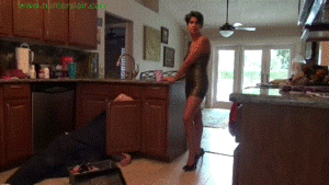 www.jimhunterslair.com - Bitchy party girl pisses off the plumber thumbnail