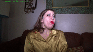 www.jimhunterslair.com - Curvy business woman XXXX to gag herself before being brutally hogtied thumbnail