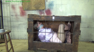 www.jimhunterslair.com - Pulled from her cage for balltied bound orgasms thumbnail