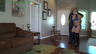 www.jimhunterslair.com - Boots & bikini XXXX orgasm hogtie thumbnail