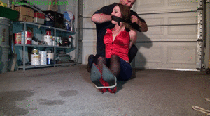 www.jimhunterslair.com - The Brute Left her hogtied & helpless in the hot garage thumbnail