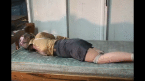 www.jimhunterslair.com - The struggling secretary gets hogtied thumbnail